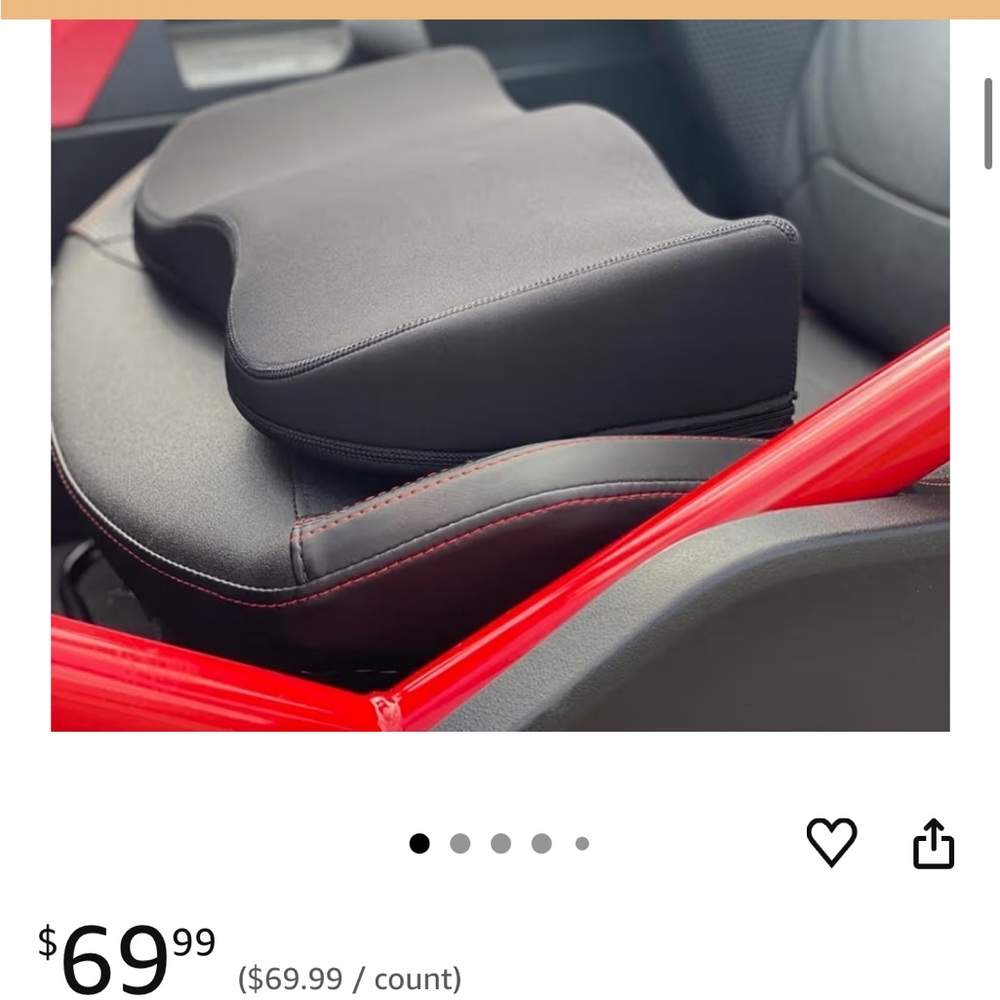 Black Car Seat Cover with Red Stitching